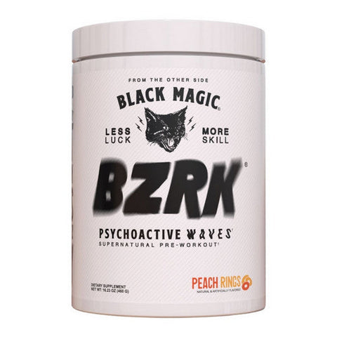 Black Magic, BZRK Pre-Workout Peach Rings, 25 Servings Black Magic