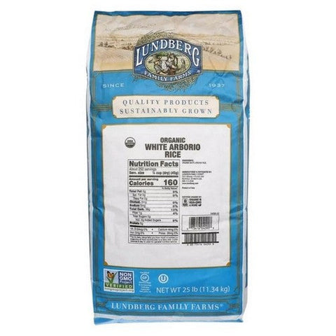 Lundberg, Organic California White Arborio Rice, 25 Lbs Lundberg