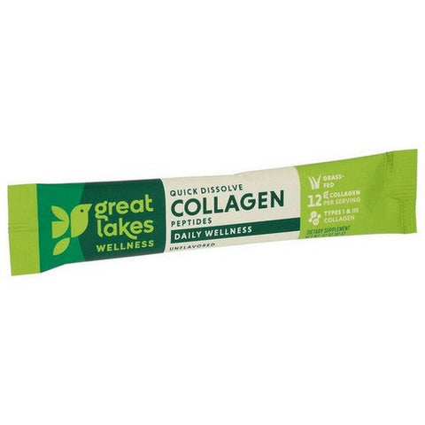 Great Lakes Wellness, Wellness Collagen Peptides Unflavored, 20 Count Great Lakes Wellness
