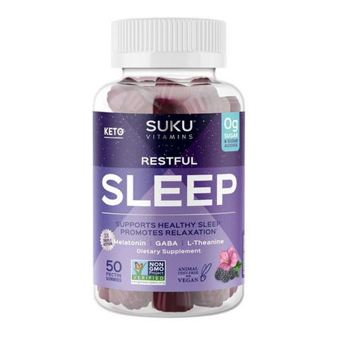 SUKU Vitamins, Restful Sleep Gummy, 50 Count SUKU Vitamins