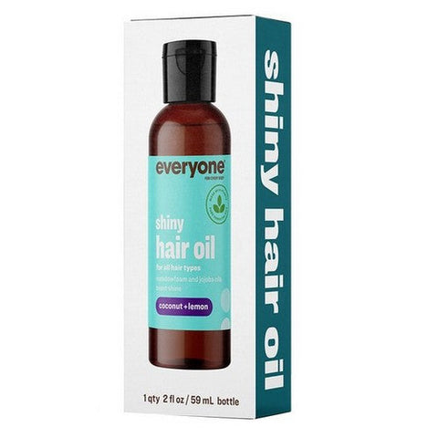 Everyone, Everyone Shiny Hair Oil Coconut And Lemon, 2 Oz Everyone