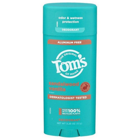 Tom's Of Maine, Tom's Of Maine Aluminum Free Deodorant Sandalwood Vanilla, 3.25 Oz Tom's Of Maine