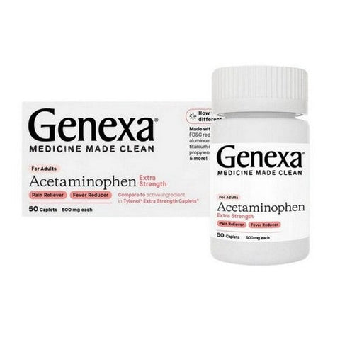 Genexa, Acetaminophen Extra Strength, 50 Count Genexa