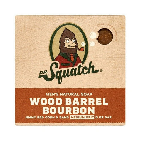 Dr. Squatch, Men'S Natural Bar Soap Wood Barrel Bourbon, 5 Oz Dr. Squatch