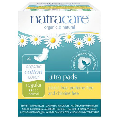 Natracare, Ultra W/ Wings Pads, 14 CT EA Natracare