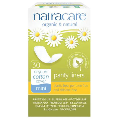 Natracare, Panty Liners Organic Cotton Cover Mini, 30 Count Natracare