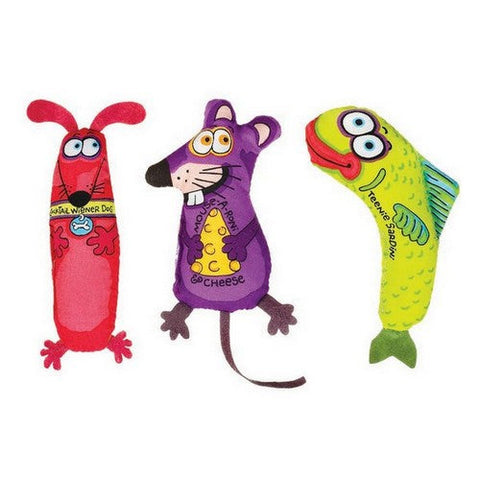 FAT CAT Classic Appeteasers Catnip Toy 1 Each / Multi-Color by Fat Cat