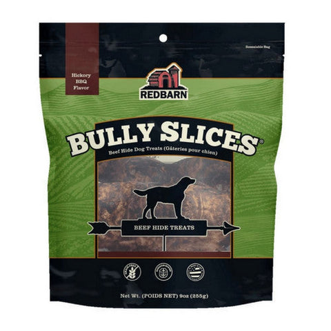 Redbarn Pet Products Natural Bully Slices Dog Treat Hickory BBQ,  9 Ounces by Redbarn Pet Products