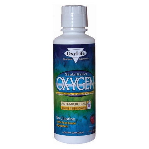 Oxylife Products, Stabilized Oxygen With Colloidal Silver, MOUNTAIN BERRY, 16 OZ Oxylife Products