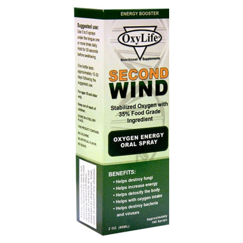 Oxylife Products, Oxylife Second Wind O2 Mint, 2 OZ EA Oxylife Products