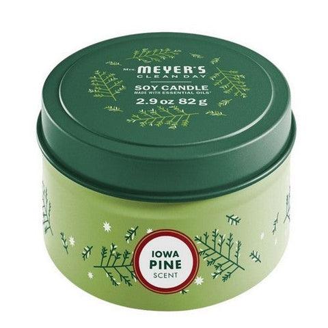 Mrs. Meyer's, Iowa Pine Tin Candle, 2.9 Oz (Case Of 8) Mrs. Meyer's