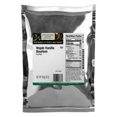 Frontier Coop, Maple Vanilla Bourbon Dry Rub, 1 Lb Frontier Coop
