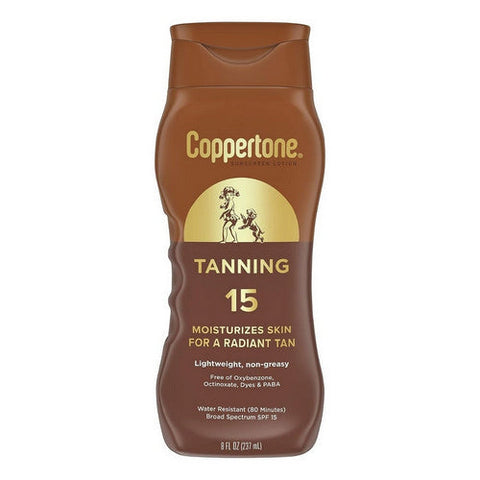 Tanning Sunscreen Lotion SPF 15 8 Oz by Coppertone