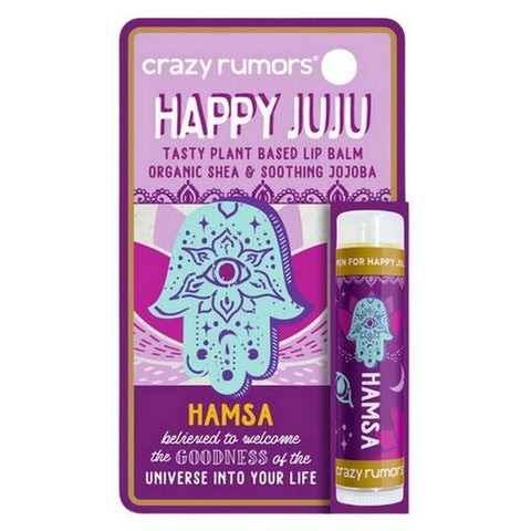 Crazy Rumors, Happy Juju Hamsa Lip Balm Blister Box, 0.15 Oz Crazy Rumors