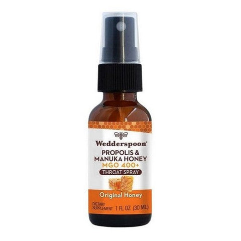Wedderspoon, Propolis And Manuka MGO 400 Plus Throat Spray, 1 Oz Wedderspoon
