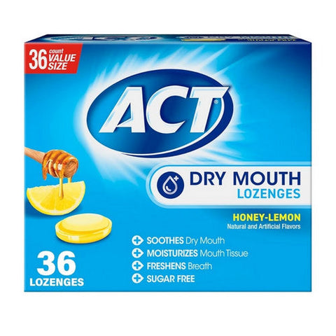 Capzasin HP, Act Dry Mouth Honey Lemon, 36 Count Act