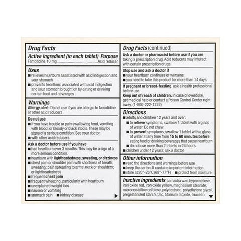 Foster And Thrive, Original Strength Acid Reducer Famotidine, 10 Mg, 30 Tabs Foster And Thrive