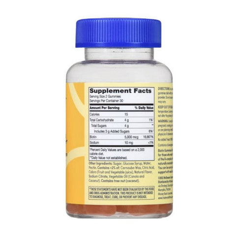 Foster And Thrive, Biotin Gummies, 5000 Mcg, 60 Count Foster And Thrive