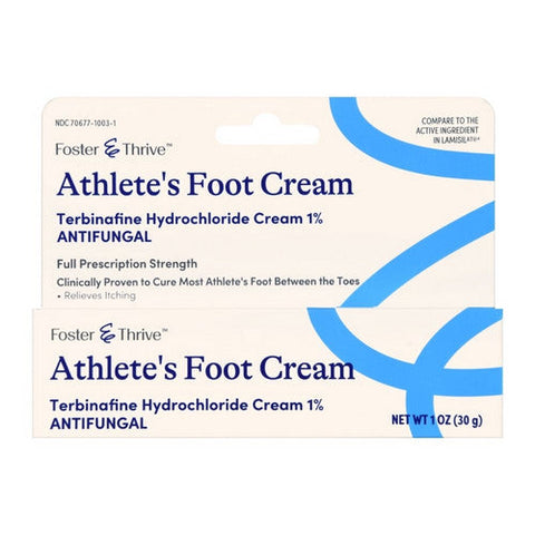 Foster And Thrive, Athlete's Foot Cream Terbinafine Hydrochloride 1%, 1 Oz Foster And Thrive