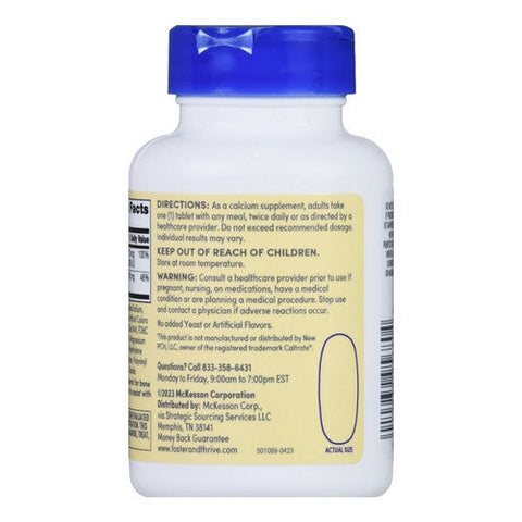 Foster And Thrive, Calcium Plus Vitamin D3, 600 Mg, 100 Tabs Foster And Thrive