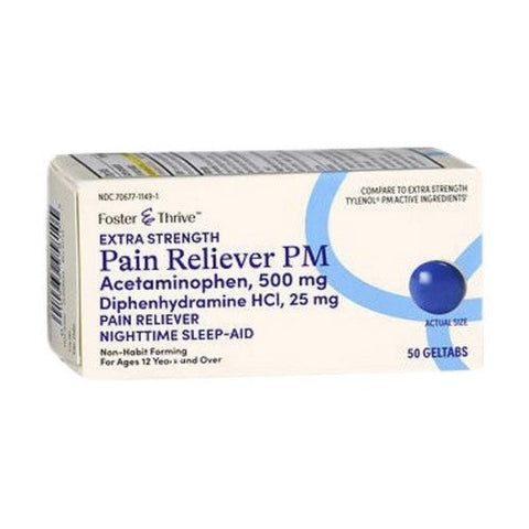 Foster And Thrive, Extra Strength Pain Reliever, 50 Tabs Foster And Thrive