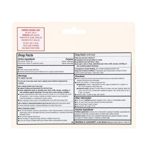 Foster And Thrive, Miconazole 3 Nitrate Vaginal Cream, 1 Count Foster And Thrive
