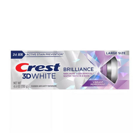 Crest, 3D White Brilliance Vibrant Toothpaste Peppermint, 4.6 Oz Crest