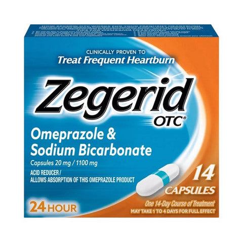 Zegerid Otc, Zegerid Otc Acid Reducer Capsules, 14 Count Zegerid Otc