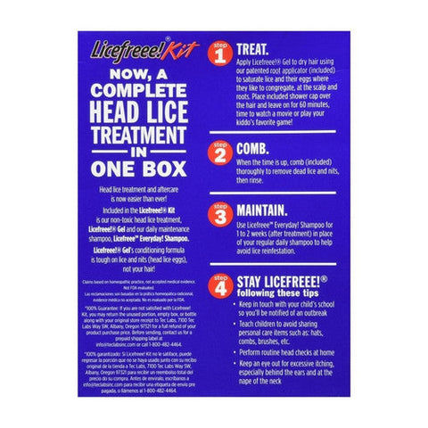Licefreee!, Gel Treatment And Everday Shampoo Kit, 1 Count