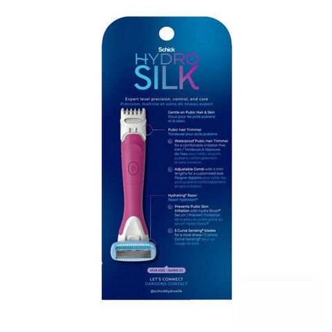 Schick, Hydro Silk Trimstyle Pubic Hair Trimmer And Razor, 1 Count