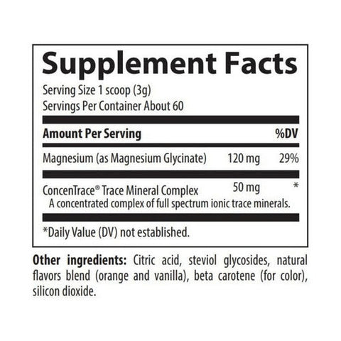 Trace Minerals, Magnesium Glycinate Orange Dream, 180 Grams Trace Minerals