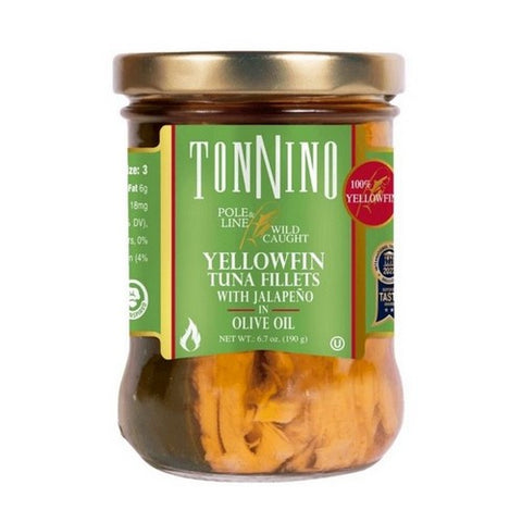 Tonnino, Tuna Fillets With Jalapeno In Olive Oil, 6.7 Oz (Case Of 6) Tonnino