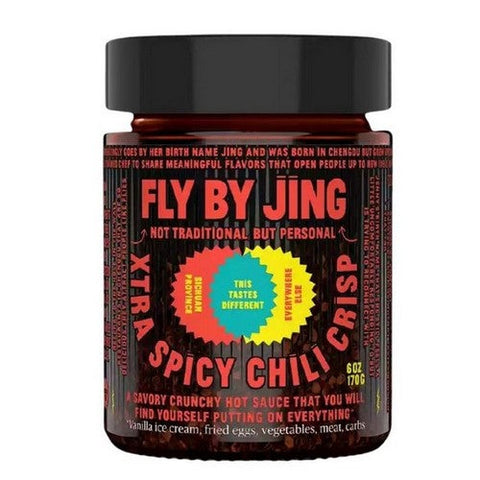 Fly By Jing, Xtra Spicy Chili Crisp Hot Sauce, 6 Oz (Case Of 6) Fly By Jing
