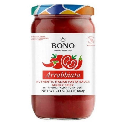 Bono, Arrabbiata Pasta Sauce, 24 Oz (Case Of 6) Bono