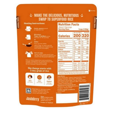 Jasberry, Superfood Nine Grains Rice, 7.05 Oz (Case Of 6) Jasberry