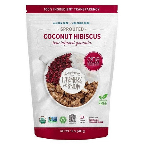 One Degree Organics, Organic Coconut Hibiscus Granola, 10 Oz (Case Of 6) One Degree Organics