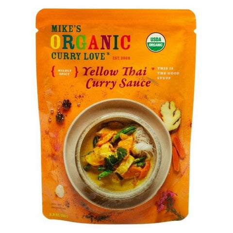 Mike's Organic Foods, Organic Simmer Sauce Yellow Thai Small Box, 8.8 Oz (Case Of 6) Mike's Organic Foods