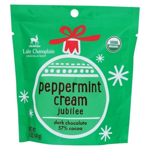 Lake Champlain, Organic Dark Chocolate Peppermint Cream 57% Cocoa, 5 Oz (Case Of 12) Lake Champlain