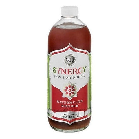 GT's, Organic Kombucha Synergy Watermelon Wonder, 48 Oz (Case Of 6) GT's
