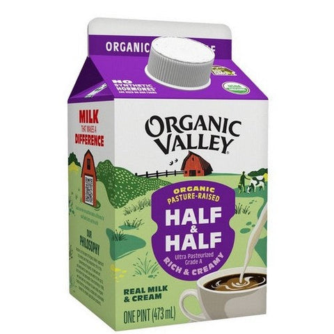 Organic Valley, Organic Valley Half And Half Ultra Pasteurized, 16 Oz (Case Of 12) Organic Valley