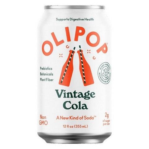 Olipop, Sparkling Tonic Vintage Cola, 12 Oz (Case Of 12) Olipop
