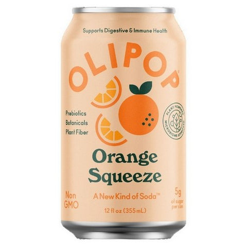 Olipop, Orange Cream Squeeze Sparkling Tonic, 12 Oz (case Of 12) Olipop