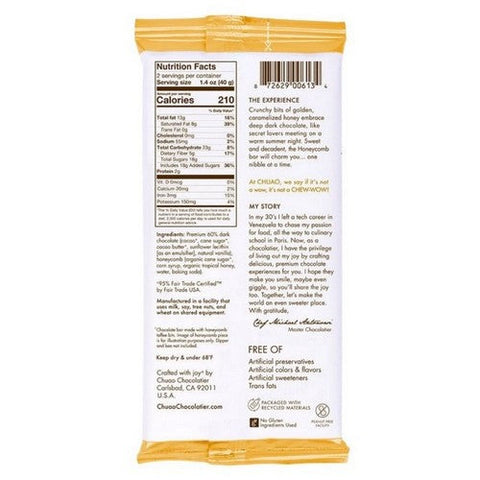 Chuao Chocolatier, Honeycomb Chocolate Bar, 2.8 Oz (Case Of 12) Chuao Chocolatier