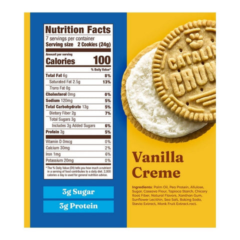 Catalina Crunch, Keto Sandwich Cookies Vanilla Creme, 5.9 Oz (Case Of 6) Catalina Crunch