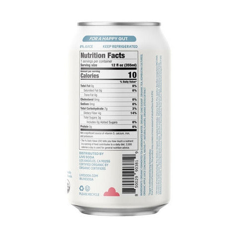 Live Soda, Organic Loscious Cream Soda, 12 Oz (Case Of 6) Live Soda