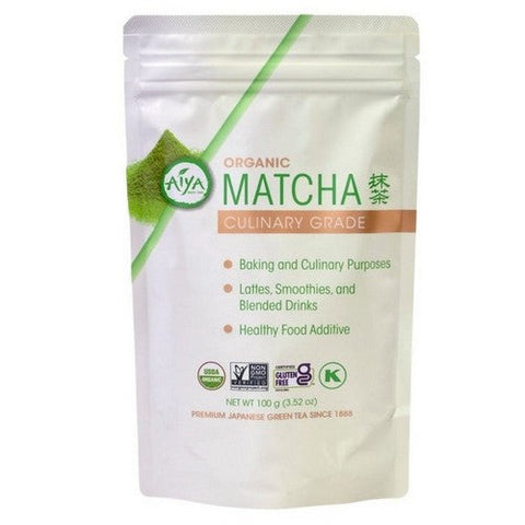 Aiya, Organic Tea Matcha Culinary Grade, 100 Grams (Case Of 6) Aiya