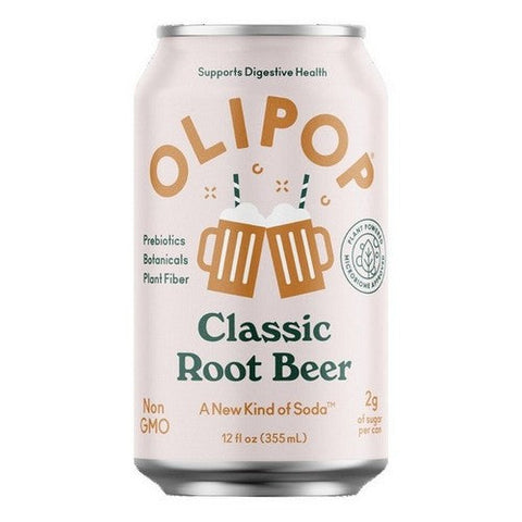Olipop, Olympo Sparkling Tonic Classic Root Beer, 12 Oz X 4 Count (Case Of 6) Olipop