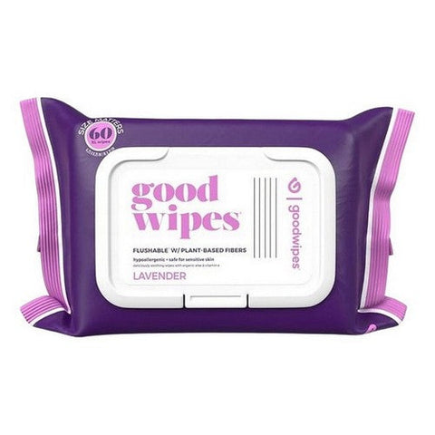 Goodwipes, Flushable Wipes Lavender, 60 Count (Case Of 6) Goodwipes