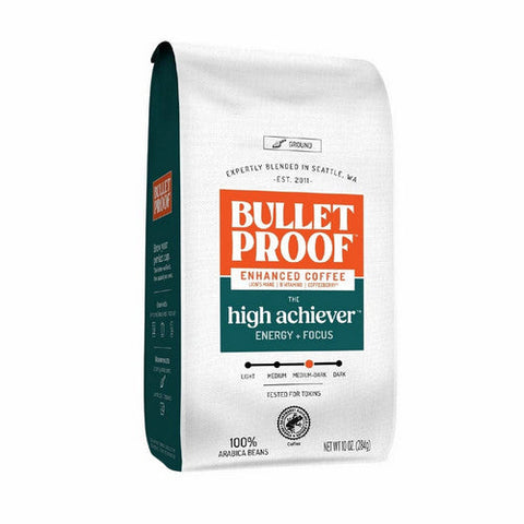 Bulletproof, The High Achiever Coffee Ground, 10 Oz (Case Of 6) Bulletproof