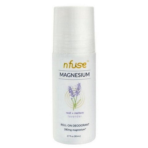 Nfuse, Magnesium Roll-On Deodorant Rest Plus Restore Lavender, 2.7 Oz (Case Of 6) Nfuse